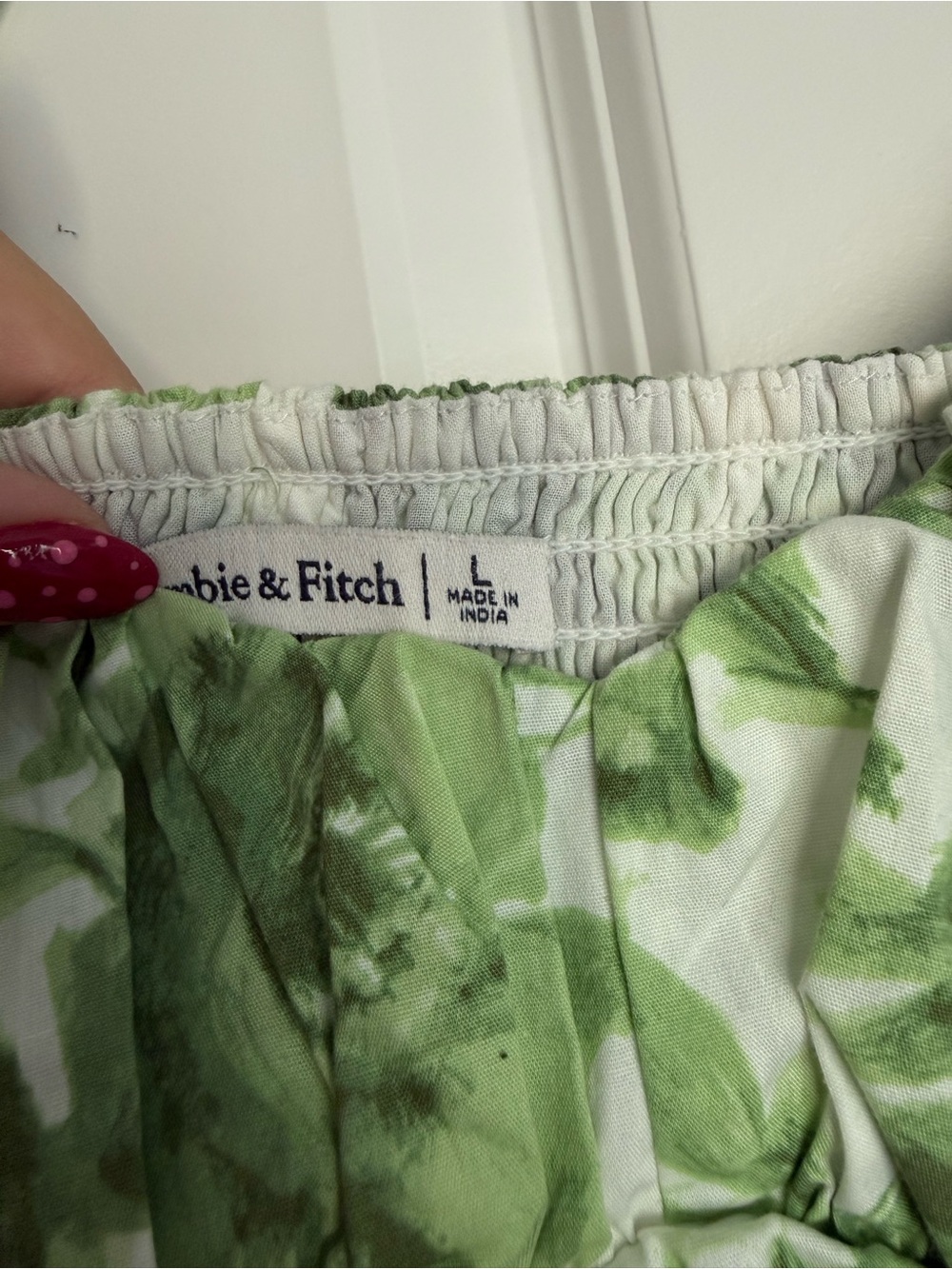 Abercrombie & Fitch Green Floral Tiered Maxi Dress - Picture 2 of 2